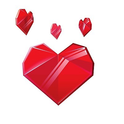 EPS 해외이미지 일러스트 사랑 사람없음 반사 낭만 하트 크리스탈 취급주의 해외202004 해외202105 해외일러스트 모양 감정 컨셉 경고 광석 파일형식 벡터