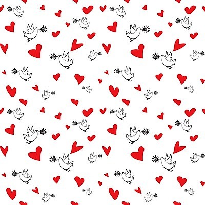 EPS 해외이미지 꽃 패턴 여러마리 일러스트 조류 사랑 사람없음 패턴백그라운드 하트 해외202004 해외202105 해외일러스트 모양 식물 동물 감정 다수 백그라운드 무늬 파일형식 벡터