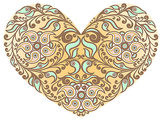 EPS 해외이미지 식물 일러스트 사랑 사람없음 갈색 기쁨 하트 해외202004 해외202105 해외일러스트 모양 감정 컬러 파일형식 벡터