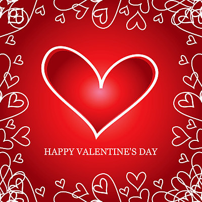 EPS 해외이미지 일러스트 발렌타인데이 사랑 사람없음 빨간색 하트 라인아트 해외202004 해외202105 해외일러스트 모양 감정 선 컬러 데이이벤트 파일형식 벡터