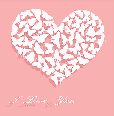 EPS 해외이미지 분홍색 나비 백그라운드 일러스트 그림자 사랑 사람없음 하트 해외202004 해외202105 해외일러스트 모양 감정 컬러 곤충 파일형식 벡터