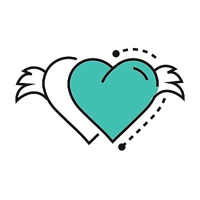 EPS 해외이미지 날개 일러스트 하늘 사랑 사람없음 낭만 하트 해외202004 해외202105 해외일러스트 모양 감정 컨셉 파일형식 벡터