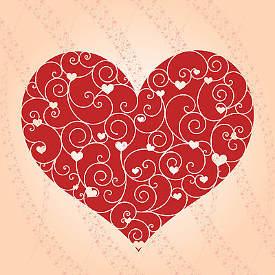 EPS 해외이미지 곡선 일러스트 사랑 사람없음 빨간색 하트 해외202004 해외202105 해외일러스트 모양 감정 선 컬러 파일형식 벡터