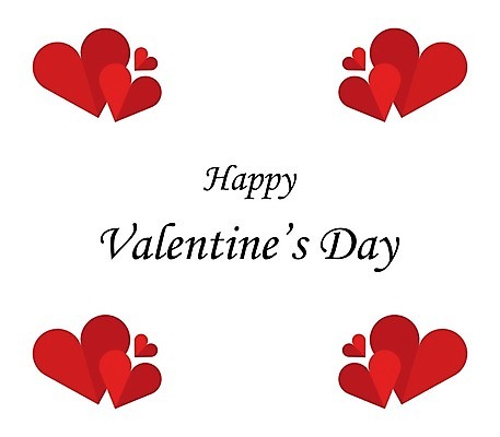 EPS 해외이미지 일러스트 발렌타인데이 사랑 타이포그라피 사람없음 빨간색 하트 카피스페이스 해외202004 해외202105 해외일러스트 모양 문자 감정 컬러 데이이벤트 공백 파일형식 벡터