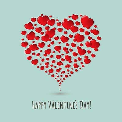 EPS 해외이미지 일러스트 발렌타인데이 사랑 사람없음 빨간색 하트 민트색 해외202004 해외202105 해외일러스트 모양 감정 컬러 데이이벤트 파일형식 벡터