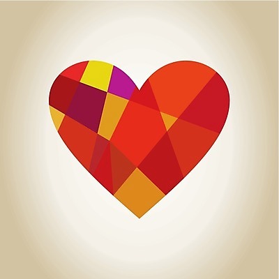 EPS 해외이미지 일러스트 사랑 사람없음 주황색 하트 해외202004 해외202105 해외일러스트 모양 감정 컬러 파일형식 벡터