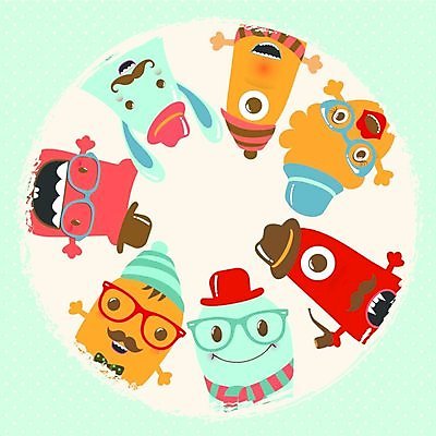 EPS 해외이미지 캐릭터 안경 일러스트 나비넥타이 사람없음 외계인 유령 몬스터 해외202004 해외202105 해외일러스트 일러캐릭터 잡화 넥타이 미확인물체 파일형식 벡터