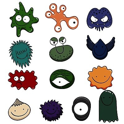 EPS 해외이미지 캐릭터 일러스트 사람없음 외계인 몬스터 해외202004 해외202105 해외일러스트 일러캐릭터 미확인물체 파일형식 벡터