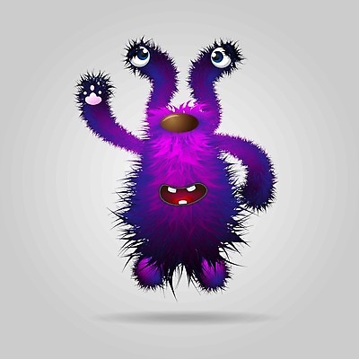 EPS 해외이미지 캐릭터 일러스트 사람없음 외계인 바이러스 미생물 박테리아 몬스터 해외202004 해외202105 해외일러스트 일러캐릭터 의학 생물 미확인물체 파일형식 벡터