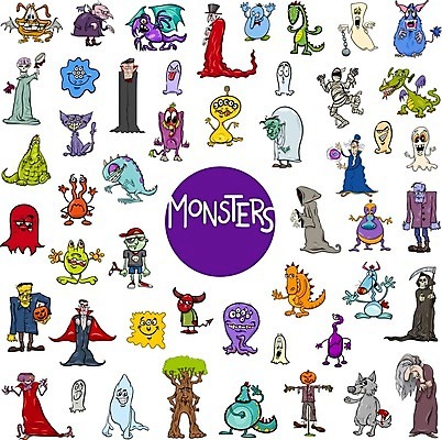 EPS 해외이미지 캐릭터 일러스트 사람없음 외계인 유령 흡혈귀 몬스터 미라 해외202004 해외202105 해외일러스트 일러캐릭터 미확인물체 파일형식 벡터