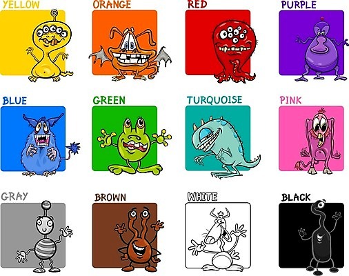 EPS 해외이미지 캐릭터 교육 일러스트 사람없음 학습 외계인 몬스터 해외202004 해외202105 해외일러스트 일러캐릭터 미확인물체 파일형식 벡터