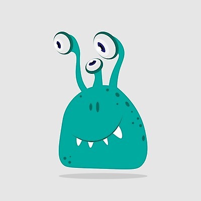 EPS 해외이미지 캐릭터 일러스트 사람없음 외계인 바이러스 미생물 박테리아 몬스터 해외202004 해외202105 해외일러스트 일러캐릭터 의학 생물 미확인물체 파일형식 벡터