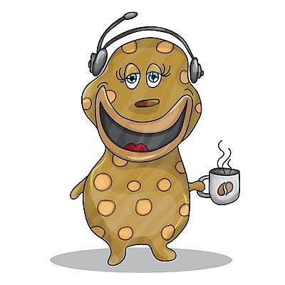 EPS 해외이미지 캐릭터 커피 선 일러스트 노동자 피곤 사람없음 헤드폰 업무 마이크 텔레마케팅 비서 몬스터 해외202004 해외202105 해외일러스트 일러캐릭터 직업 음료 음향기기 컨셉 작업 서비스업 파일형식 벡터