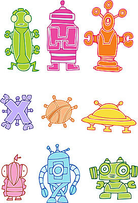 EPS 해외이미지 캐릭터 일러스트 사람없음 외계인 몬스터 해외202004 해외202105 해외일러스트 일러캐릭터 미확인물체 파일형식 벡터