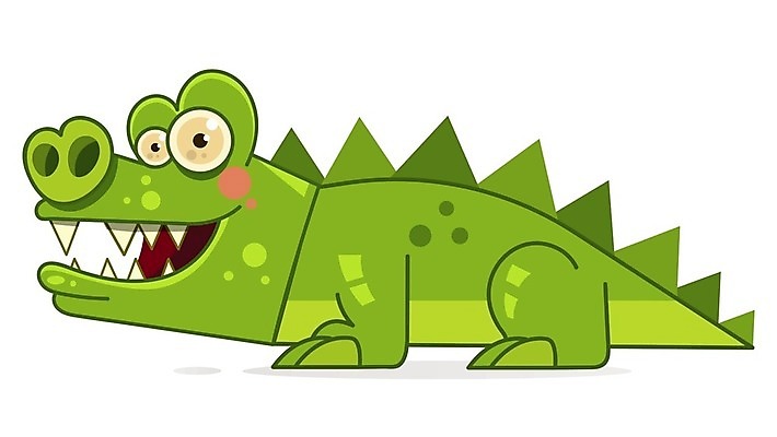 EPS 해외이미지 캐릭터 일러스트 사람없음 악어 몬스터 해외202004 해외202105 해외일러스트 일러캐릭터 파충류 파일형식 벡터