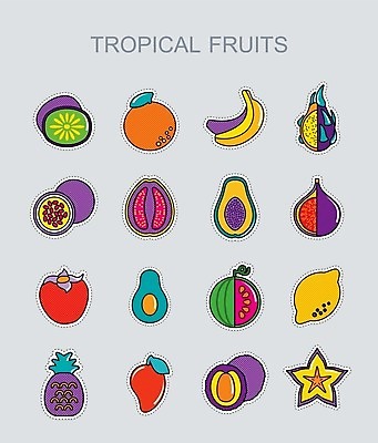 EPS 해외이미지 음식 오렌지 과일 일러스트 귤 수박 바나나 키위 감 사람없음 레몬 심볼 파인애플 사인 열정 라임 망고 아보카도 무화과 이국적 파파야 해외202004 해외202105 해외일러스트 감정 열대과일 파일형식 벡터