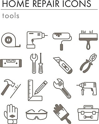 EPS 해외이미지 장갑 일러스트 줄자 자 사람없음 인테리어 연필 공구 스패너 붓 못 망치 공구함 라인아트 페인트붓 펜치 보안경 페인트롤러 못질 수리도구 수평계 전동드릴 커터칼 해외202004 해외202105 해외일러스트 디자인 잡화 선 문구용품 학용품 필기구 사무용품 도구 안전장비 드릴 파일형식 벡터