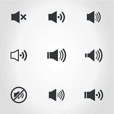 EPS 해외이미지 일러스트 사람없음 스피커 금지 볼륨 음소거 해외202004 해외202105 해외일러스트 음향기기 파일형식 벡터