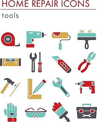 EPS 해외이미지 장갑 일러스트 줄자 자 사람없음 인테리어 연필 스패너 붓 못 망치 공구함 펜치 보안경 린트롤러 수리도구 수평계 전동드릴 커터칼 해외202004 해외202105 해외일러스트 디자인 잡화 문구용품 학용품 필기구 사무용품 도구 공구 안전장비 드릴 파일형식 벡터