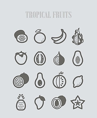EPS 해외이미지 음식 오렌지 과일 일러스트 귤 수박 바나나 키위 감 사람없음 레몬 심볼 파인애플 사인 열정 라임 망고 아보카도 무화과 이국적 파파야 해외202004 해외202105 해외일러스트 감정 열대과일 파일형식 벡터