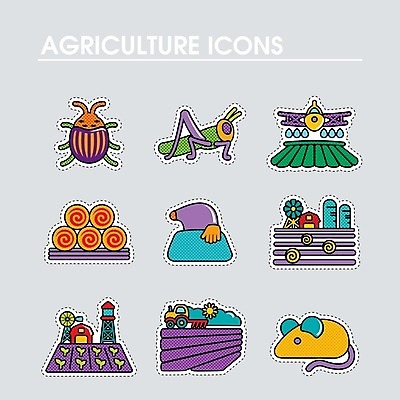 EPS 해외이미지 밭 농업 일러스트 비행기 사람없음 물 농작물 농장 쌓기 해충 건초더미 볏짚 쥐 딱정벌레 물주기 분무기 트랙터 메뚜기 농약 두더지 물뿌리기 밭일 해외202004 해외202105 해외일러스트 자연요소 산업 곤충 항공교통 모션 대중교통 벌레 건초 짚 설치류 농기계 특수차량 파일형식 벡터 더미