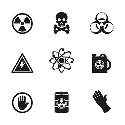 EPS 해외이미지 손 장갑 일러스트 뼈 통 사람없음 세트 오염 위험 수집 사인 그림 감염 원자 방사선 해골모형 해외202004 해외202105 해외일러스트 잡화 컨셉 신체부위 모형 파일형식 벡터