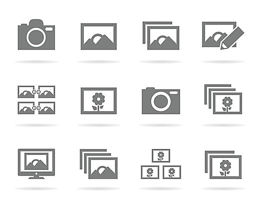 EPS 해외이미지 편집 일러스트 사람없음 연필 카메라 모니터 이미지 포토샵 해외202004 해외202105 해외일러스트 학용품 전자제품 컴퓨터 필기구 파일형식 벡터