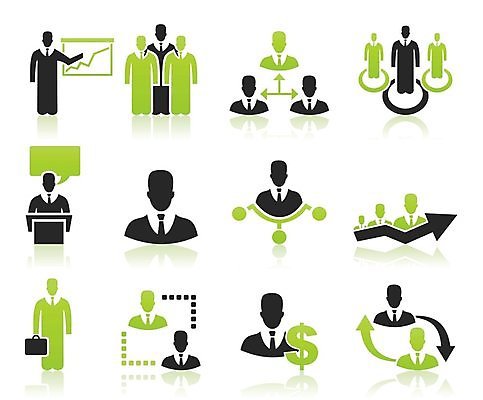 EPS 해외이미지 실루엣 화살표 말풍선 서류가방 일러스트 비즈니스 협력 사람없음 달러 거래 비즈니스맨 발표 해외202004 해외202105 해외일러스트 남자 돈 가방 촬영기법 직장인 파일형식 벡터