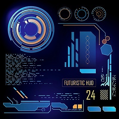 EPS 해외이미지 일러스트 사람없음 디지털 인포그래픽 사이버 UI 인터페이스 해외202004 SF 해외202105 해외일러스트 파일형식 벡터
