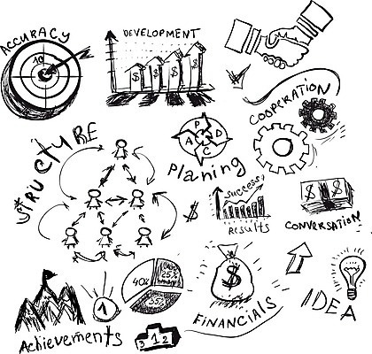 EPS 해외이미지 디자인 백그라운드 돈 일러스트 전구 그래프 아이디어 사람없음 그래픽 세트 연필 자료 인포그래픽 계획 스케치 그림 프로젝트 해외202004 해외202105 해외일러스트 컨셉 학용품 미술 필기구 재산 파일형식 벡터