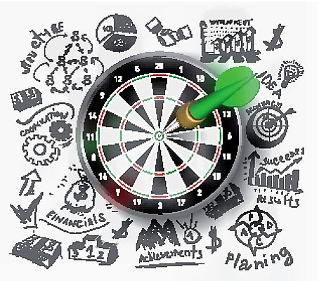 EPS 해외이미지 디자인 배너 돈 패턴 일러스트 상상 아이디어 사람없음 그래픽 자료 인포그래픽 정보 성장 목표 계획 다트 상업 스타일 자극 해외202004 해외202105 해외일러스트 컨셉 무늬 게임 재산 파일형식 벡터