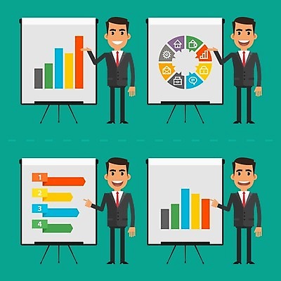 EPS 해외이미지 캐릭터 디자인 남자 일러스트 그래프 손짓 여러명 성인 인포그래픽 가리킴 비즈니스맨 플랫 프레젠테이션 자원 성인남자만 해외202004 해외202105 해외일러스트 일러캐릭터 다수 비즈니스 모션 사람 직장인 남자만 성인만 파일형식 벡터