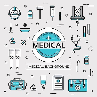 EPS 해외이미지 일러스트 의학 청진기 주사기 사람없음 알약 의료용품 맥박 구급상자 약병 헬멧 링거 시험관 목발 구급대 서류판 수술용가위 심장박동기계 해외202004 해외202105 해외일러스트 의료기기 가위_도구 실험기구 약 사무용품 보호장비 병_담는 파일형식 벡터