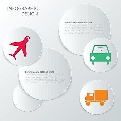 EPS 해외이미지 일러스트 자동차 비행기 사람없음 자료 인포그래픽 트럭 흰색 원형 해외202004 해외202105 해외일러스트 도형 육상교통 컬러 항공교통 대중교통 파일형식 벡터