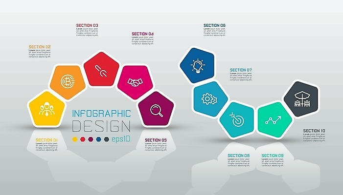 EPS 해외이미지 템플릿 디자인 일러스트 그래프 사람없음 세계 자료 인포그래픽 정보 오각형 프로젝트 해외202004 해외202105 해외일러스트 도형 파일형식 벡터