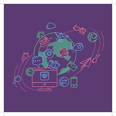 EPS 해외이미지 템플릿 디자인 배너 음악 백그라운드 일러스트 모바일 사람없음 컬러풀 인포그래픽 네트워크 플랫 오브젝트 온라인 소셜 소셜네트워크 소셜미디어 해외202004 해외202105 해외일러스트 컬러 문화예술 파일형식 벡터