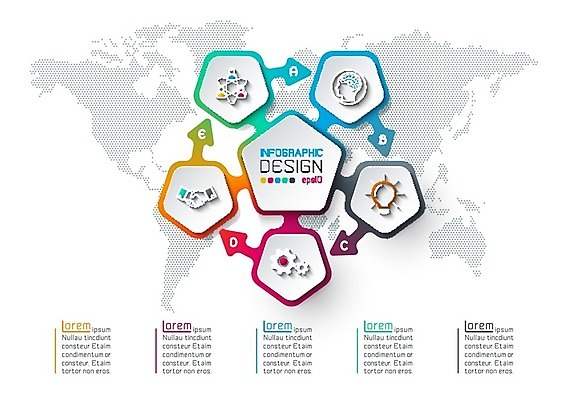 EPS 해외이미지 템플릿 디자인 일러스트 그래프 사람없음 세계 자료 인포그래픽 정보 오각형 프로젝트 해외202004 해외202105 해외일러스트 도형 파일형식 벡터