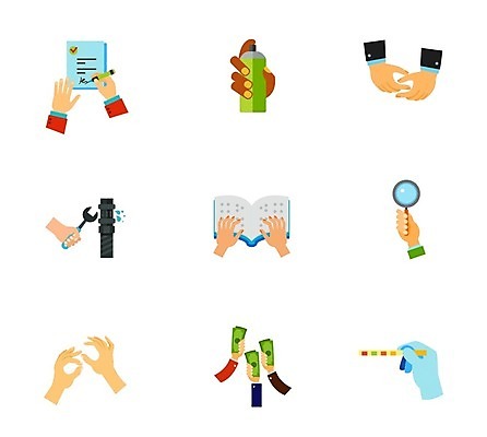 EPS 해외이미지 디자인 돈 일러스트 사람 손짓 책 컬러풀 독서 스패너 잡기 플랫 수리 계약 레이아웃 예술가 분무기 고용 배관공 엘리먼트 채용 해외202105 해외일러스트 컬러 비즈니스 모션 구직 공구 재산 파일형식 벡터