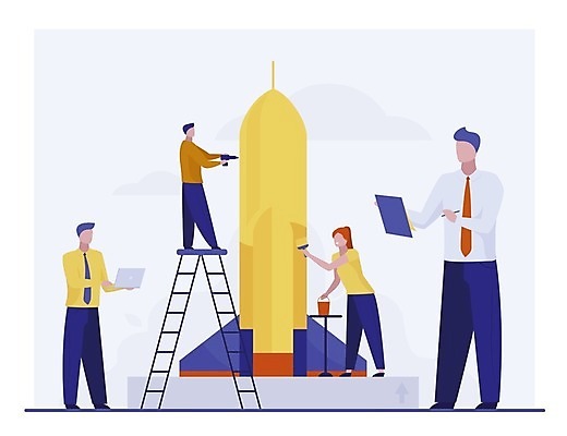 EPS 해외이미지 전신 여자 남자 일러스트 사다리 협력 함께함 들기 여러명 성인 노트북 로켓 비즈니스맨 비즈니스우먼 페인트칠 수리 우주선 프로젝트 성인만 해외202105 해외일러스트 다수 컨셉 비즈니스 모션 페인팅 사람 전자제품 우주 도구 직장인 파일형식 벡터