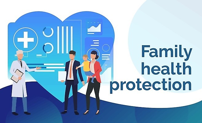 EPS 해외이미지 전신 여자 노년 남자 어린이 일러스트 가족 그래프 서기 들기 여러명 성인 건강관리 의사 하트 손뻗기 건강검진 들어올리기 해외202105 해외일러스트 모양 다수 관계 모션 건강 관리 사람 의료진 검사_조사 파일형식 벡터