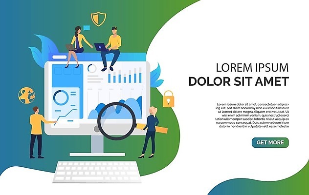 EPS 해외이미지 일러스트 비즈니스 통계 그래프 사람 노트북 컴퓨터 글로벌 스크린 모니터 자료 정보 탐험 키보드 시장 주식 분석 마케팅 프로젝트 목업 해외202105 해외일러스트 컨셉 금융 전자제품 파일형식 벡터