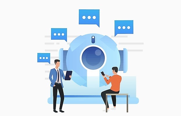 EPS 해외이미지 전신 남자 말풍선 일러스트 커뮤니케이션 서기 들기 앉기 성인 두명 비즈니스맨 스마트 로봇 채팅 성인남자만 해외202105 AI_인공지능 해외일러스트 컨셉 비즈니스 모션 사람 직장인 남자만 성인만 파일형식 벡터