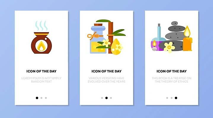 EPS 해외이미지 꽃 일러스트 초 유리병 사람없음 스파 돌_바위 아로마 향 해외202105 해외일러스트 식물 병_용기 파일형식 벡터