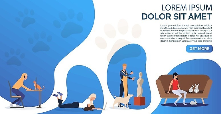 EPS 해외이미지 동물 캐릭터 라이프스타일 일러스트 함께함 사람 노트북 반려동물 컴퓨터 고양이 토끼 작업 개 주인 조각가 프로젝트 해외202105 해외일러스트 일러캐릭터 컨셉 포유류 생활 전자제품 파일형식 벡터