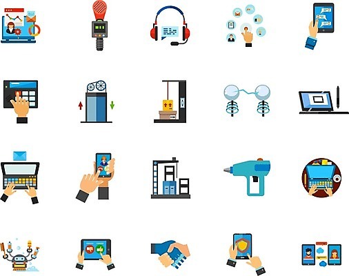 EPS 해외이미지 손 말풍선 일러스트 악수 들기 신체부위 노트북 스마트폰 컴퓨터 태블릿 드릴 로봇 문자메시지 해외202105 해외일러스트 모션 사람 손짓 전자제품 핸드폰 스마트기기 공구 메시지 파일형식 벡터