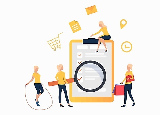 EPS 해외이미지 여자 밧줄 가방 일러스트 비즈니스 건강 서기 사람 쇼핑 디지털 메시지 선택 서비스 검색 온라인 네비게이션 프로젝트 해외202105 해외일러스트 잡화 줄 컨셉 모션 파일형식 벡터