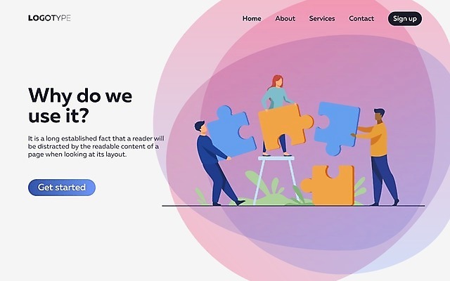 EPS 해외이미지 여자 남자 의자 일러스트 들기 성인 세명 보라색 비즈니스맨 비즈니스우먼 퍼즐 조각맞추기 성인만 해외202105 해외일러스트 컬러 가구 비즈니스 모션 사람 직장인 맞추기 파일형식 벡터