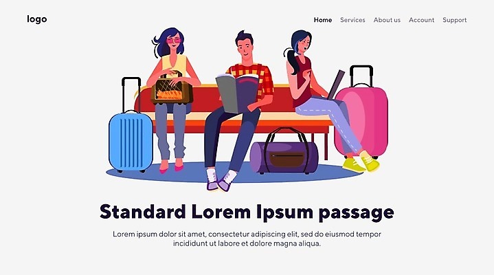 EPS 해외이미지 캐릭터 여자 남자 여행 벤치 가방 일러스트 교통시설 사람 앉기 반려동물 홈페이지 여행객 여행가방 고양이 짐 휴게실 기다림 공항 승객 수하물 해외202105 해외일러스트 일러캐릭터 동물 잡화 교통 의자 포유류 모션 시설 파일형식 벡터