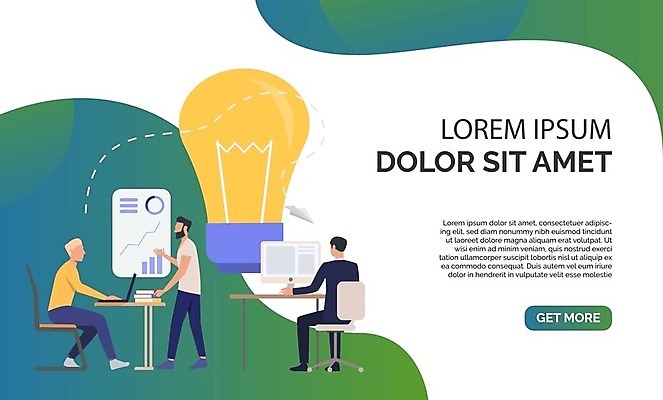 EPS 해외이미지 전신 남자 의자 일러스트 전구 탁자 그래프 서기 앉기 성인 세명 초록색 노트북 모니터 비즈니스맨 종이비행기 성인남자만 해외202105 해외일러스트 컬러 가구 비즈니스 모션 사람 전자제품 컴퓨터 직장인 종이접기 남자만 성인만 파일형식 벡터