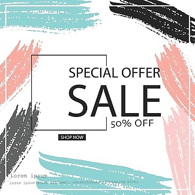 EPS 해외이미지 배너 백그라운드 일러스트 텍스트 프레임 사람없음 세일 레이아웃 정사각형 해외202105 해외일러스트 도형 파일형식 벡터